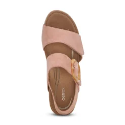Aetrex Women's Ashley Espadrille Wedge Rose