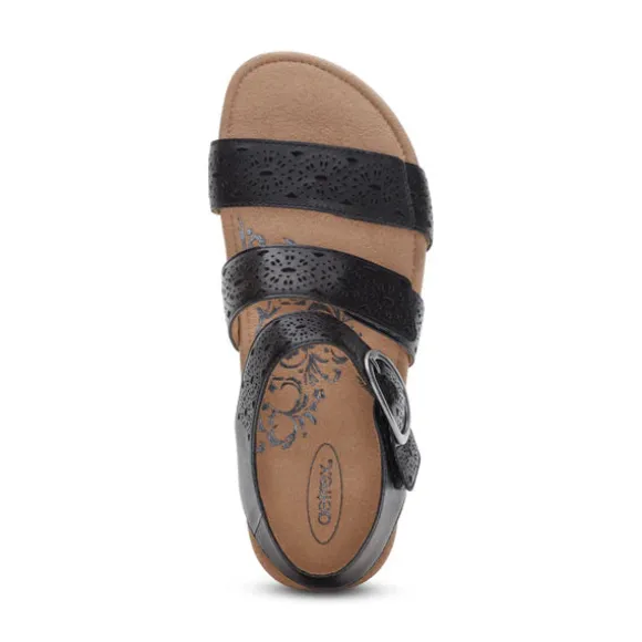 Aetrex Women's Lilly Cutout Black