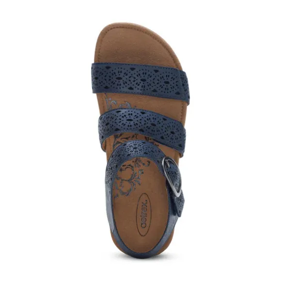 Aetrex Women's Lilly Cutout Navy