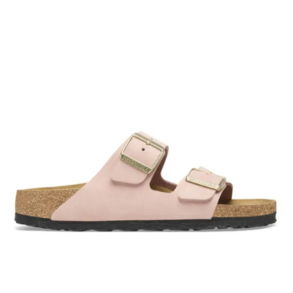 Birkenstock Women's Arizona Soft Footbed Nubuck Leather Pink