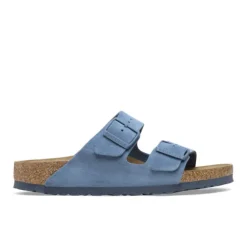 Birkenstock Women's Arizona Soft Footbed Suede Leather Blue