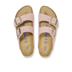 Birkenstock Women's Arizona Soft Footbed Nubuck Leather Pink