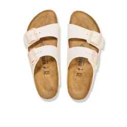 Birkenstock Women's Arizona Birko-Flor Patent Offwhite/Eggshell