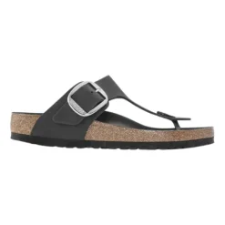 Birkenstock Women's Gizeh Big Buckle Oiled Leather Black