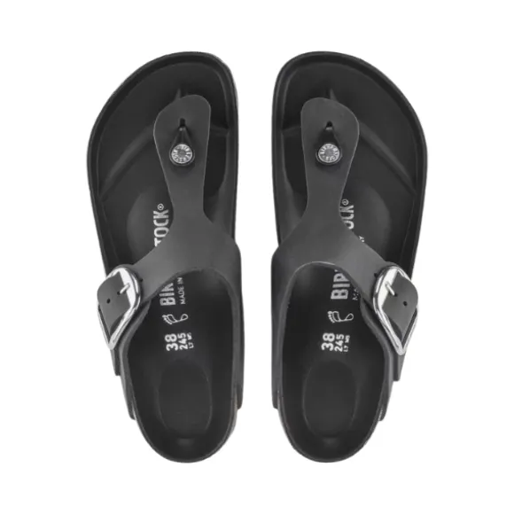 Birkenstock Women's Gizeh Big Buckle Oiled Leather Black