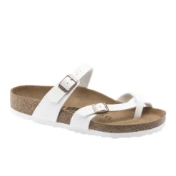 Birkenstock Women's Mayari Birko-Flor White Leather