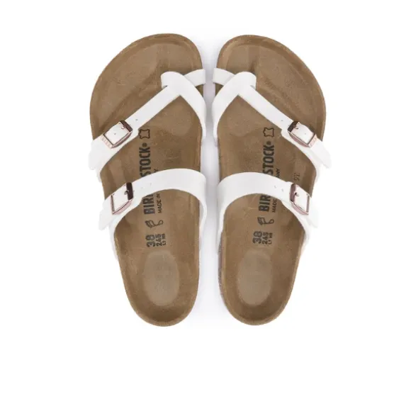 Birkenstock Women's Mayari Birko-Flor White Leather