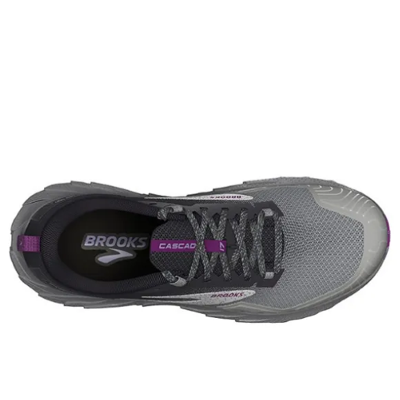 Brooks Women's Cascadia 17 Oyster/Blackened Pearl/Purple