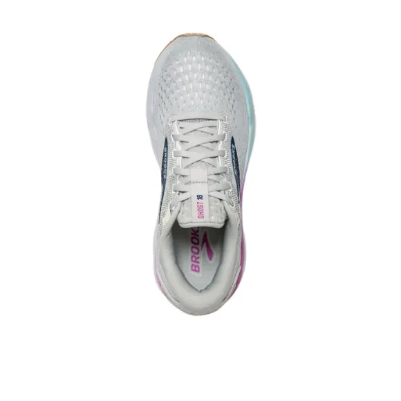 Brooks Women's Ghost 16 White/Grey/Blue