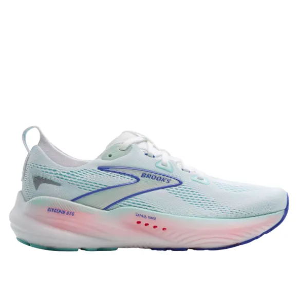 Brooks Women's Glycerin GTS 22 Wide White/Blue