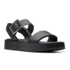 Clarks Women's Alda Strap Black Leather