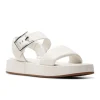 Clarks Women's Alda Strap Off White Leather