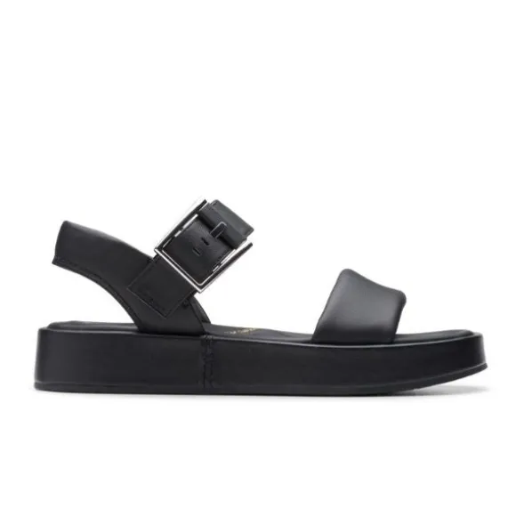 Clarks Women's Alda Strap Black Leather