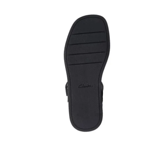 Clarks Women's Alda Strap Black Leather