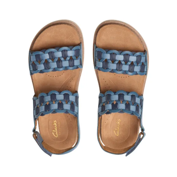 Clarks Women's Arwell Glide Wide Blue
