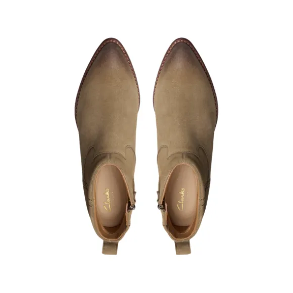 Clarks Women's Morzine Sky Dark Sand Suede