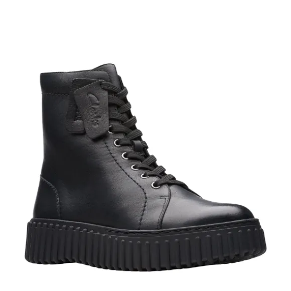 Clarks Women's Torhill Rise Black Leather