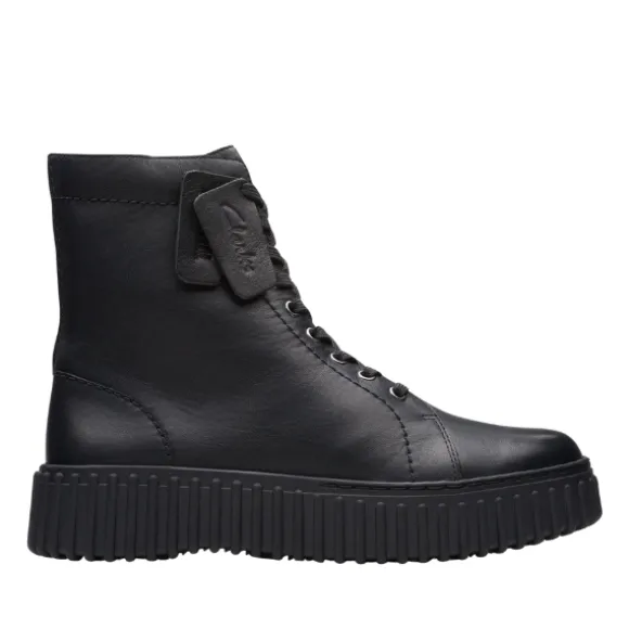 Clarks Women's Torhill Rise Black Leather