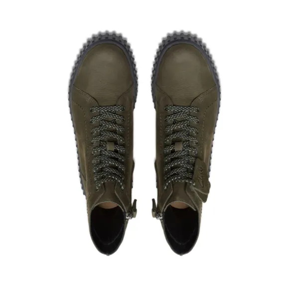 Clarks Women's Torhill Rise Dark Green Nubuck
