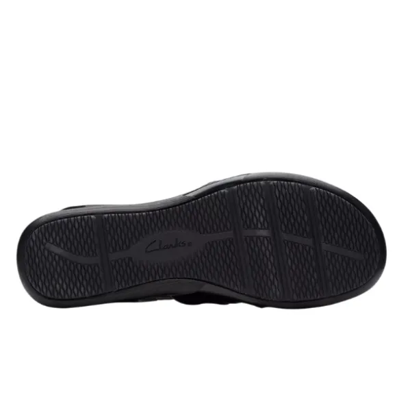 Clarks Women's Wide Kitly Ave Black Leather