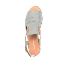 Django & Juliette Women's Madis Steel Leather Gray/Tan