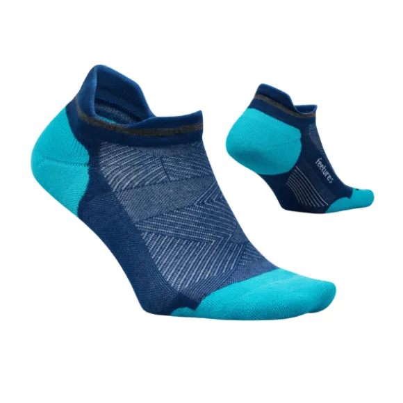 Feetures Elite Max Cushion No Show Tab Blue/Green