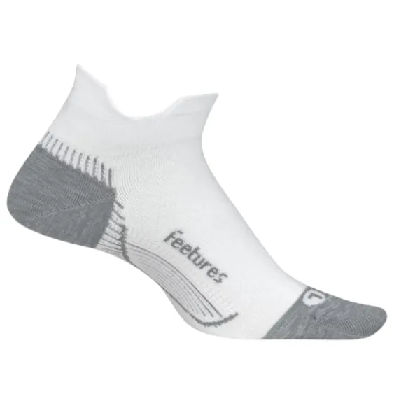 Feetures Plantar Fasciitis Relief Sock Ultra Light No Show Tab White