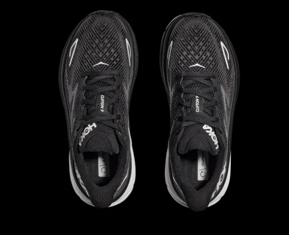 HOKA Men's (Medium Width) Clifton 9 Black / White