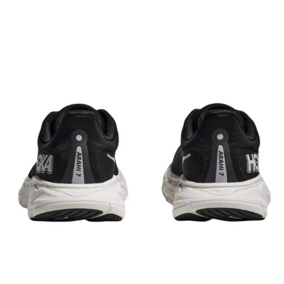 HOKA Women's Arahi 7 (Medium Width) Black/White