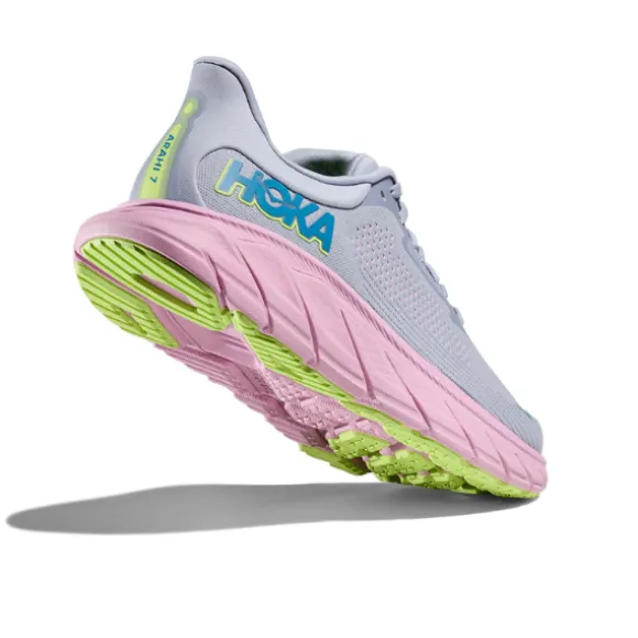 HOKA Women's Arahi 7 Wide Grey/Pink