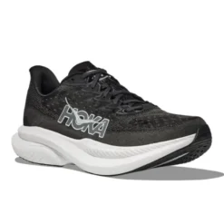 HOKA Women's Mach 6 (Wide Width) Black/White