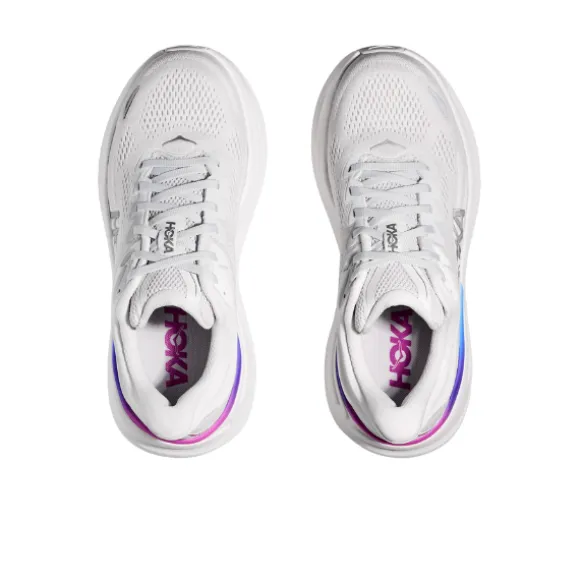 Hoka Women's Wide Bondi 9 Cosmic Grey/White
