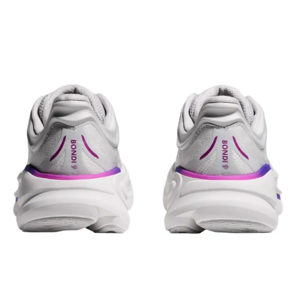 Hoka Women's Wide Bondi 9 Cosmic Grey/White