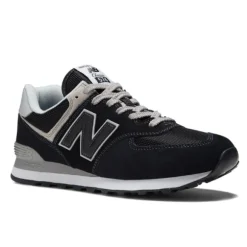 New Balance Unisex 574 Black with White
