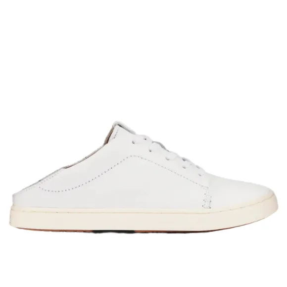 Olukai Women's Pehuea Lī ‘Ili Leather White