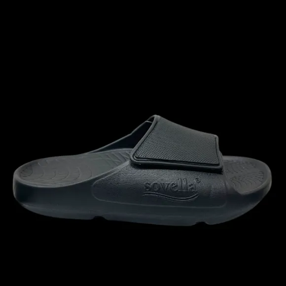 Sovella Men's PF Velcro Slide Black