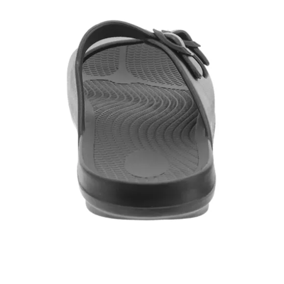 Sovella Women's Buckle Slide Black