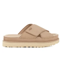 UGG Women's Goldenstar Cross Slide Driftwood